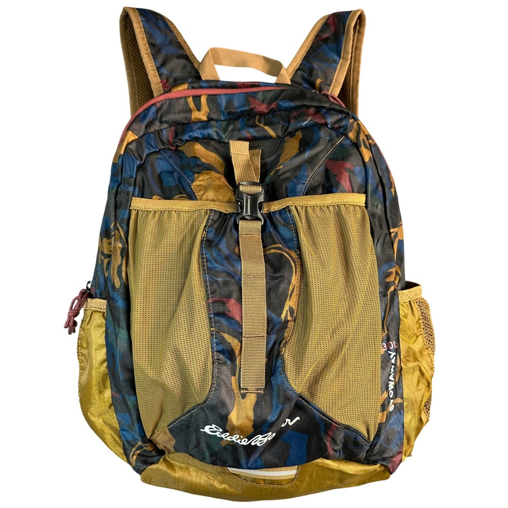 Eddie Bauer Stowaway 30L Backpack Camo Floral Packable Daypack Hiking Bag